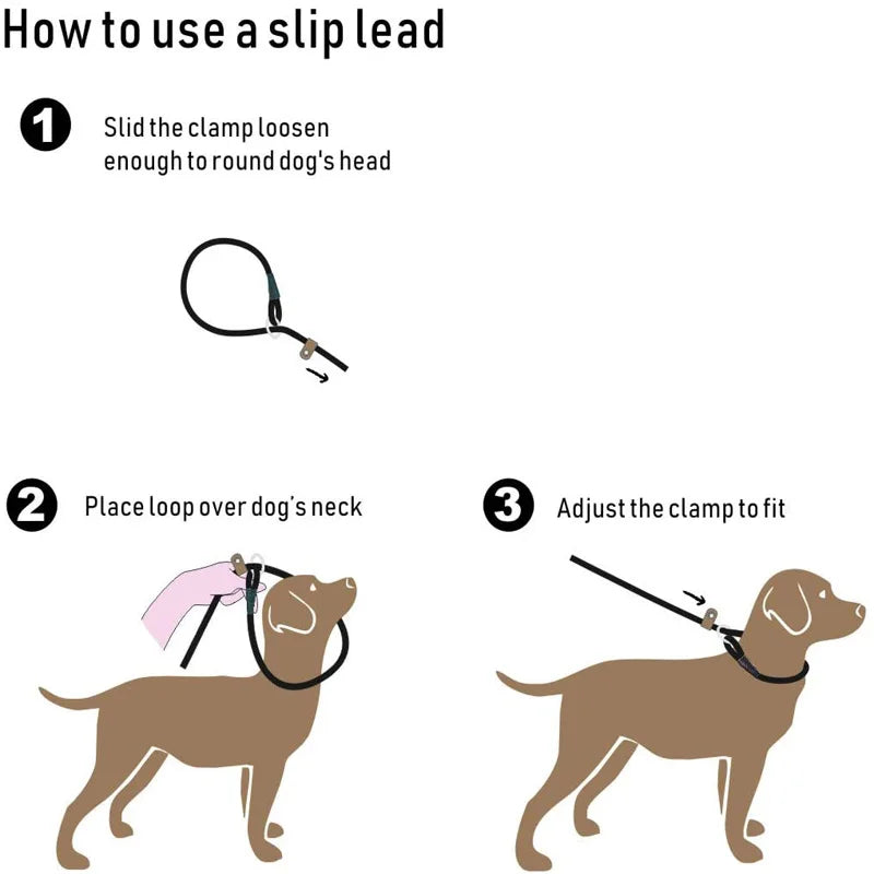 Dog Leashes Outdoor Travel Dogs Training Chain Heavy Duty Soft Handle Lead for Greater Control Safety Training  Pet Leash