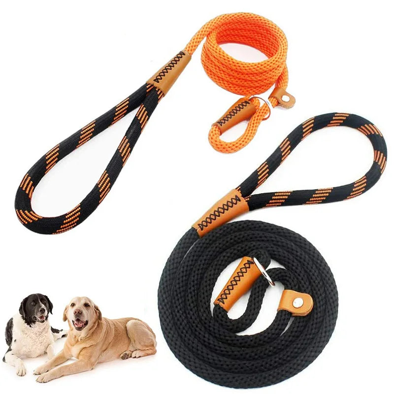 Dog Leashes Outdoor Travel Dogs Training Chain Heavy Duty Soft Handle Lead for Greater Control Safety Training  Pet Leash