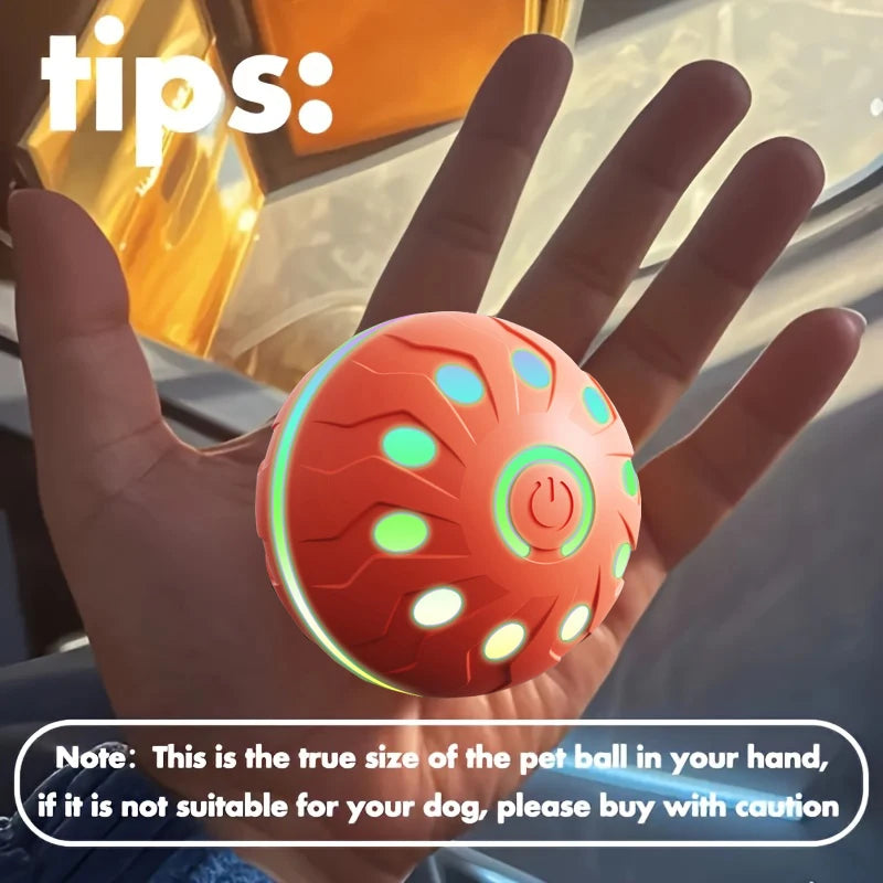 Automatic rolling ball dog and cat toys, durable dog chew ball toys, interactive cat and dog ball toys