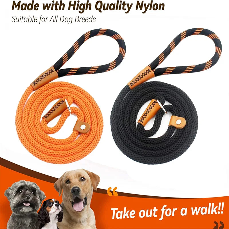 Dog Leashes Outdoor Travel Dogs Training Chain Heavy Duty Soft Handle Lead for Greater Control Safety Training  Pet Leash