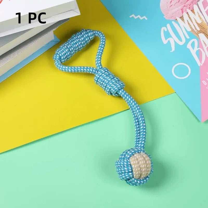 Pet Dog Toys for Large Small Dogs Toy Interactive Cotton Rope Mini Dog Toys Ball for Dogs Accessories Toothbrush Chew Puppy Toy