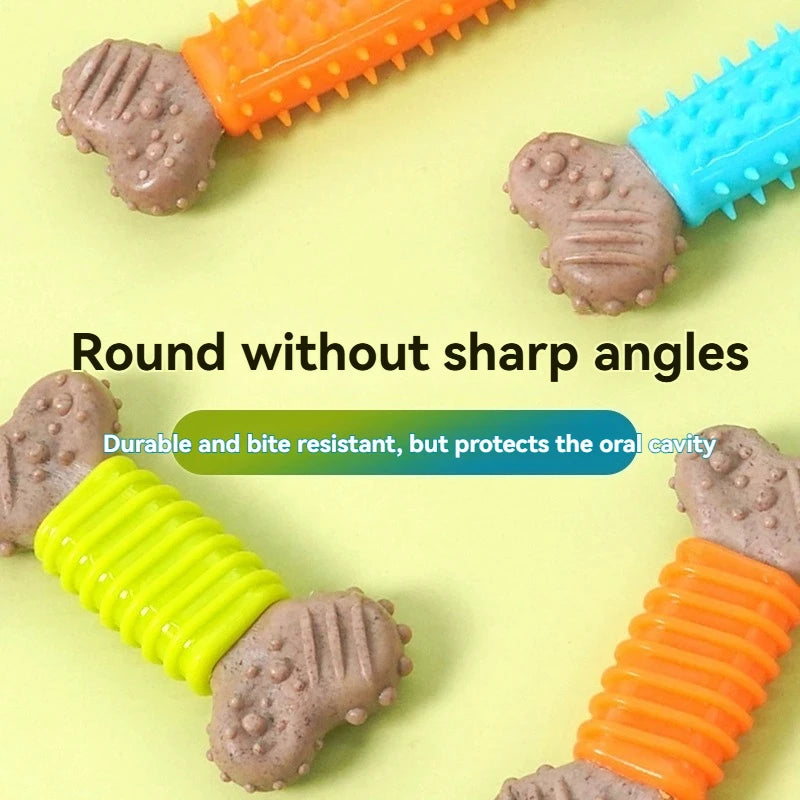 Dog toys are fun to relieve boredom with TPR bone like grinding rods that are resistant to biting and chewing