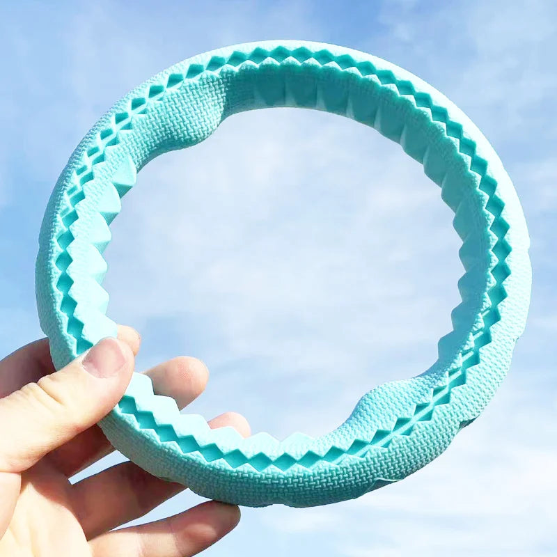 Dog Ring Toys Durable Chewing Flying Floating Training Tools Fetch Throwing Interactive Toys For Small Medium Large Dogs