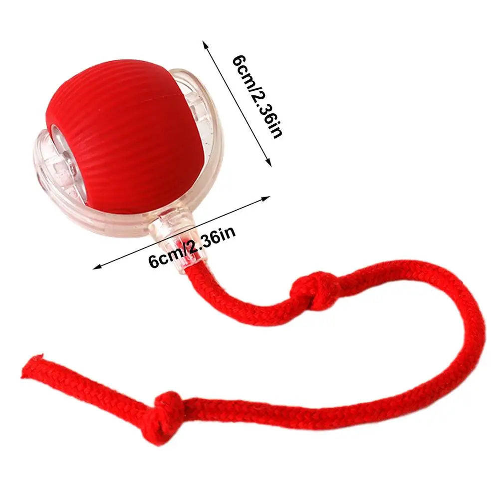 Dog and cat toys, ball, durable, self-entertainment, with rope, cat teaser ball, pet supplies, jumping ball, thud pet toys