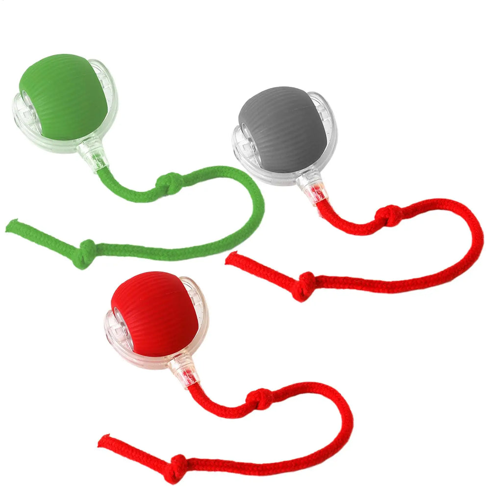 Dog and cat toys, ball, durable, self-entertainment, with rope, cat teaser ball, pet supplies, jumping ball, thud pet toys