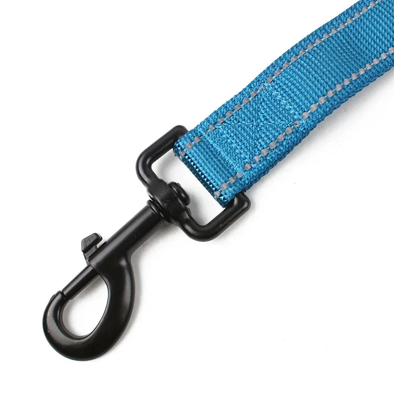 Dog Leashes Outdoor Travel Dog Training Chain Heavy Duty Double Handle Lead for Greater Control Safety Training Dual Handle