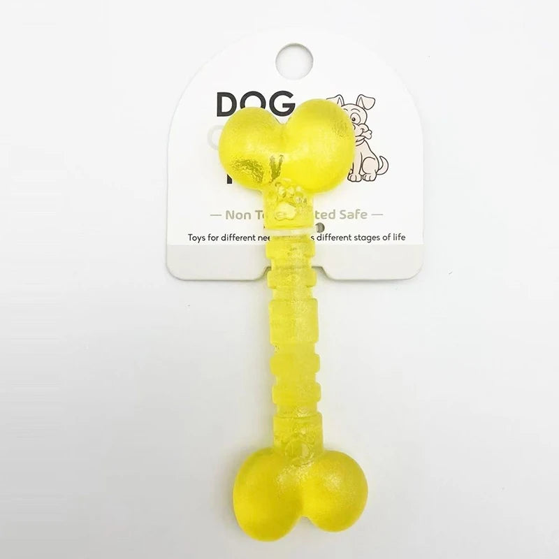 Pet dog toys, interactive, bite resistant, relieve boredom, clean teeth, rubber bones, rubber rings, suitable for small dogs