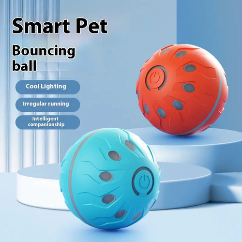 Automatic rolling ball dog and cat toys, durable dog chew ball toys, interactive cat and dog ball toys