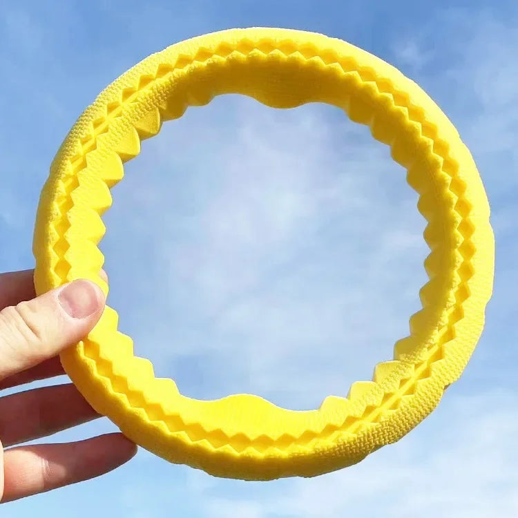 Dog Ring Toys Durable Chewing Flying Floating Training Tools Fetch Throwing Interactive Toys For Small Medium Large Dogs