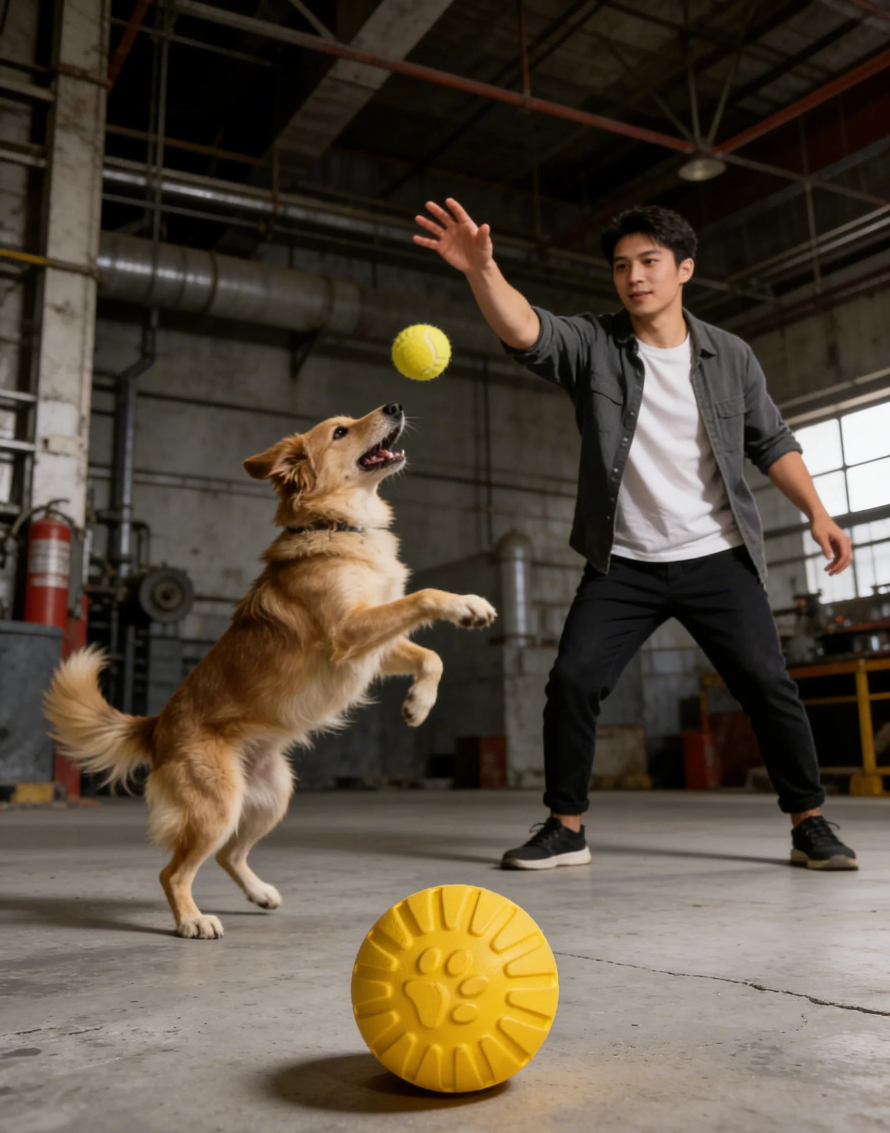 Dog Toy for Large Dogs, Interactive Ring, Golden Retriever, Labrador Ring, Dog Ball, Teeth Grinding, Bite-Resistant, Dog Boredom Relief Toy