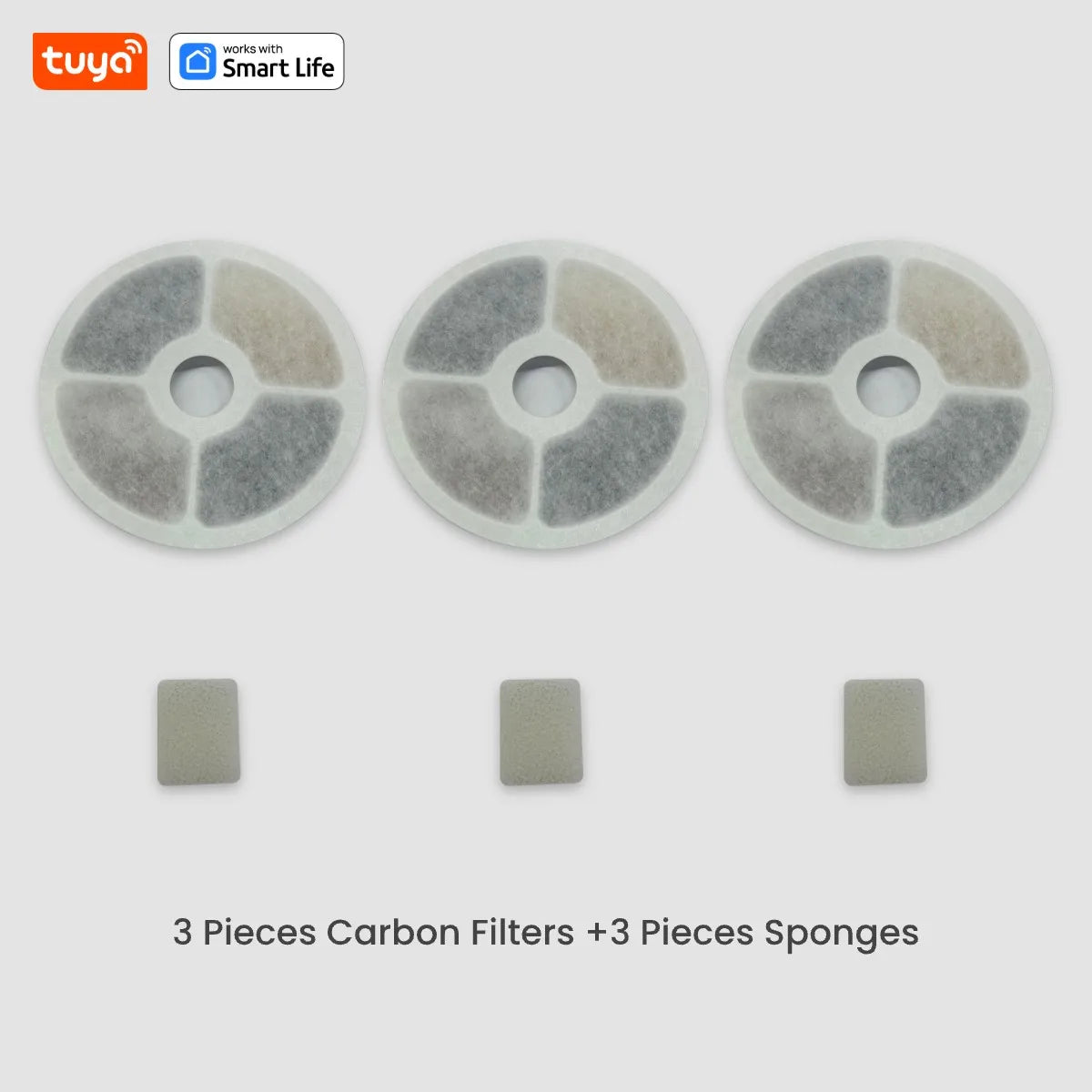 Cat Water Fountain, 2.5L/84oz Tuya Smart App Pet Water Fountain,Automatic Water Dispenser for Cats Inside with SUS304 Bowl