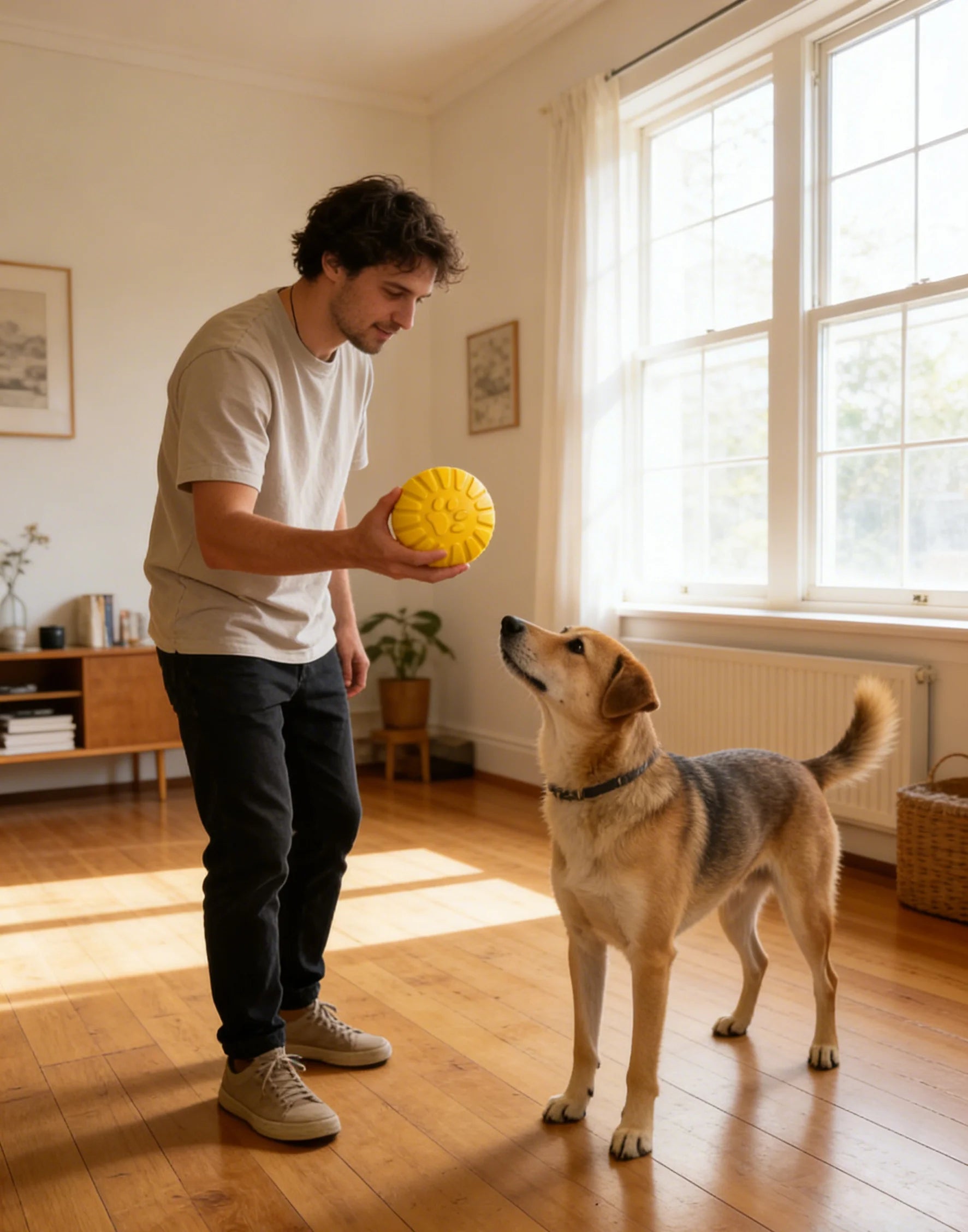 Dog Toy for Large Dogs, Interactive Ring, Golden Retriever, Labrador Ring, Dog Ball, Teeth Grinding, Bite-Resistant, Dog Boredom Relief Toy