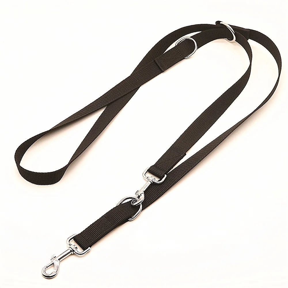 2.5M Outdoor Dog Leashes Dog Chain Control Dog Lead Leash Adjustable Training Double Ended Police Style Safety Pet Dogs Walking