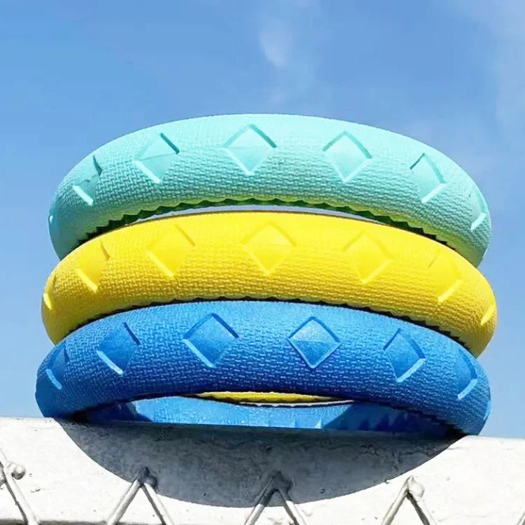 Dog Ring Toys Durable Chewing Flying Floating Training Tools Fetch Throwing Interactive Toys For Small Medium Large Dogs