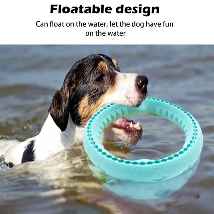 Dog Ring Toys Durable Chewing Flying Floating Training Tools Fetch Throwing Interactive Toys For Small Medium Large Dogs