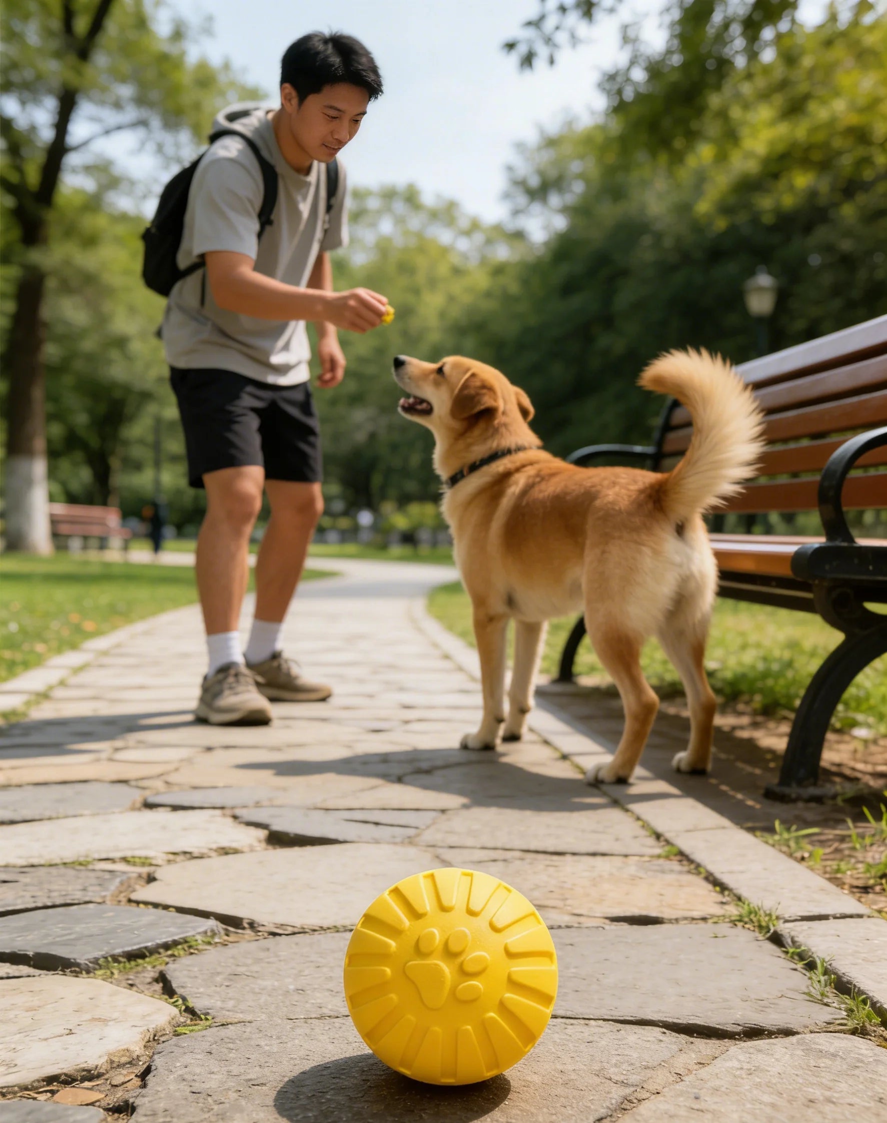 Dog Toy for Large Dogs, Interactive Ring, Golden Retriever, Labrador Ring, Dog Ball, Teeth Grinding, Bite-Resistant, Dog Boredom Relief Toy