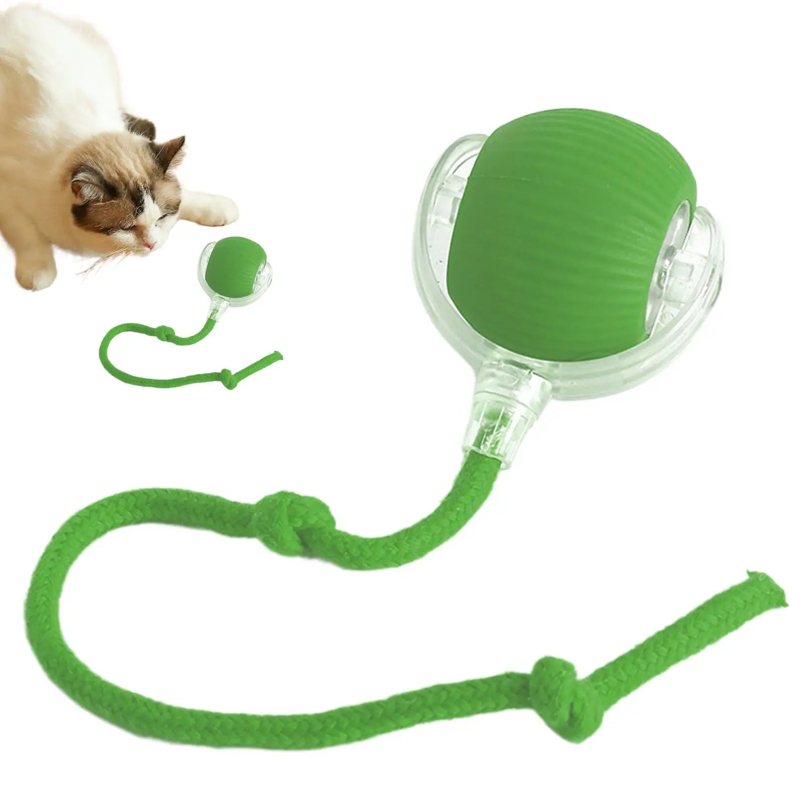 Dog and cat toys, ball, durable, self-entertainment, with rope, cat teaser ball, pet supplies, jumping ball, thud pet toys