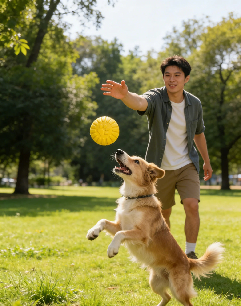 Dog Toy for Large Dogs, Interactive Ring, Golden Retriever, Labrador Ring, Dog Ball, Teeth Grinding, Bite-Resistant, Dog Boredom Relief Toy
