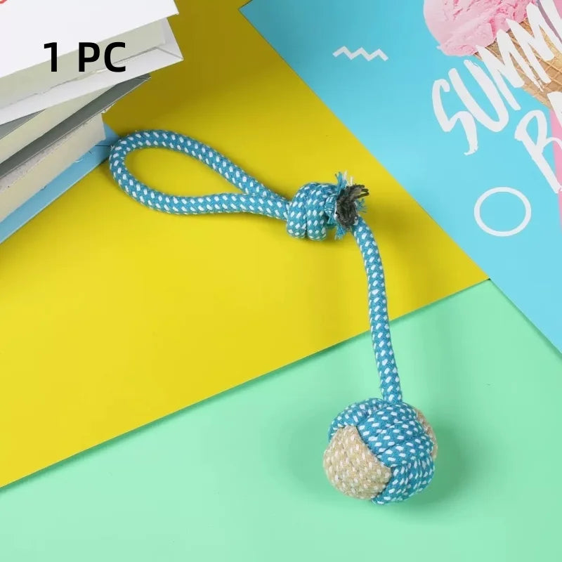 Pet Dog Toys for Large Small Dogs Toy Interactive Cotton Rope Mini Dog Toys Ball for Dogs Accessories Toothbrush Chew Puppy Toy