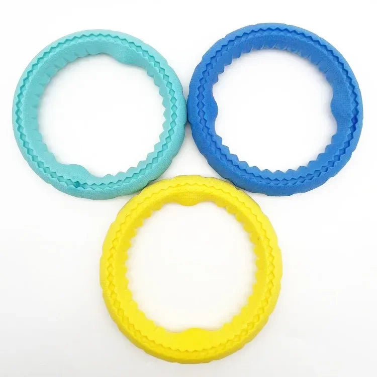 Dog Ring Toys Durable Chewing Flying Floating Training Tools Fetch Throwing Interactive Toys For Small Medium Large Dogs