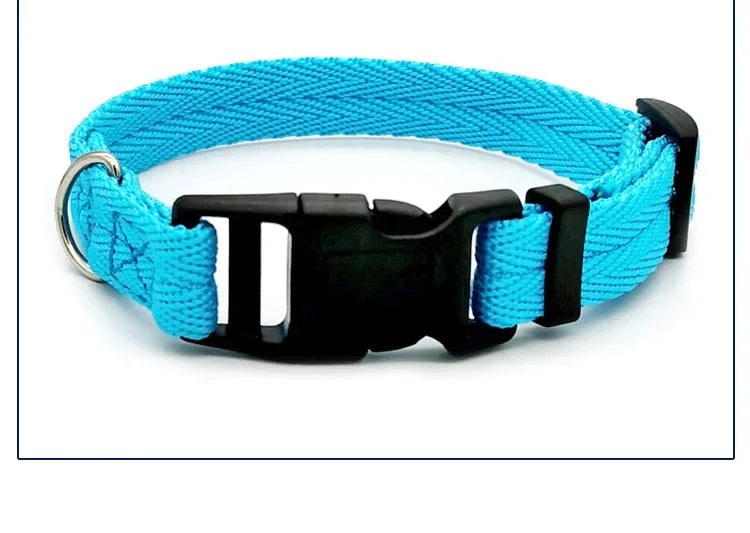 Dog Collar Solid Color Puppy Collars Medium Dogs Quickly Disengaged Pet Dog Training Collar Teddy Bichon Small Dog Collar