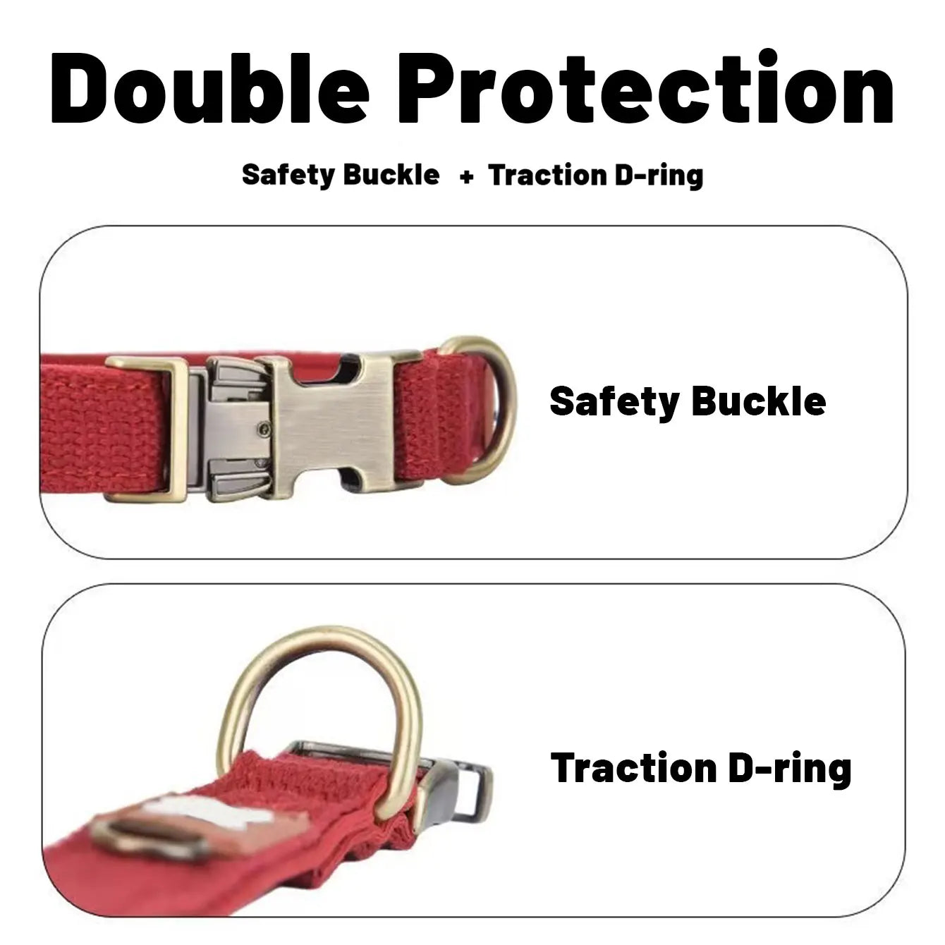 DC001-dog collars and pet neckbands, suitable for small, medium, and large dogs, perfect for outdoor use, anti-lost.